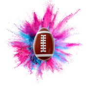 pink or blue gender reveal football kit